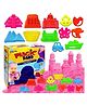 FunBlast Creative Sand for Kids with Moulds 800 g Sand & 12 Pcs Moulds - Pink