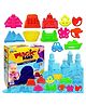 FunBlast Creative Blue Sand & 12 Pcs Moulds - Multicolor