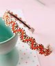 Little Tresses Waves Design Detailed  Hair band - Orange
