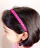 Little Tresses Spiral Flower Headband - Dark Pink