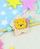 Asthetika Teddy Bear Balloons Embellished Rakhi - Yellow