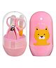 Chinmay Kids Baby Infant and Toddler Grooming Nail Cutter Kit with Scissors 4 Pcs - Pink