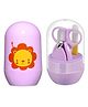 Chinmay Kids Baby Infant and Toddler Grooming Nail Cutter Kit with Scissors 4 Pcs - Purple
