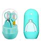 Chinmay Kids Baby Infant and Toddler Grooming Nail Cutter Kit with Scissors 4 Pcs - Sky Blue