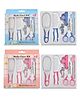 Chinmay Kids Baby Grooming Kit Manicure Set or Daily Care Kit for Babies 6 Pieces Set - Blue & Pink