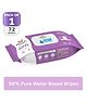Mylo Baby Gentle Wipes with 98% Pure Water Coconut Oil & Neem With Lid - 80 Wipes