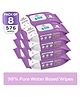 Mylo Baby Gentle Wipes with 98% Pure Water Coconut Oil & Neem With Lid Pack of 8 - 80 Wipes Each