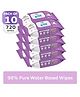 Mylo Baby Gentle Wipes with 98% Pure Water Coconut Oil & Neem With Lid Pack of 10 - 80 Wipes Each