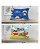 JARS Collections Velvet Baby Pillow For Sleeping Ultra Soft Toddler Pillow With Cartoon Print Pack of 2 - Multicolor