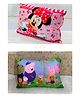 JARS Collections Velvet Baby Pillow For Sleeping Ultra Soft Toddler Pillow With Cartoon Print Pack of 2 - Multicolor