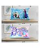 JARS Collections Velvet Baby Pillow For Sleeping Ultra Soft Toddler Pillow With Cartoon Print Pack of 2 - Multicolor