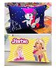 JARS Collections Velvet Baby Pillow For Sleeping Ultra Soft Toddler Pillow With Cartoon Print Pack of 2 - Multicolor