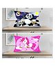 JARS Collections Velvet Baby Pillow For Sleeping Ultra Soft Toddler Pillow With Cartoon Print Pack of 2 - Multicolor