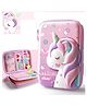 AKN TOYS Unicorn Pencil Box Pack of 1 (Color May Vary)
