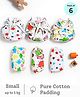 SuperBottoms First Love Premium DryFeel Langot for 0-9M Babies | 100% Cotton Padding | Printed | Pack of 6 | 0-5kg
