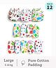 SuperBottoms First Love Premium DryFeel Langot for 0-9M Babies | 100% Cotton Padding | Printed | Pack of 12 | 5-10kg