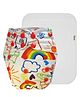 Dumbledo Cloth Diaper Unisex Leakage Proof Eco-Friendly Reusable Adjustable Free Size Quick Dry Without Insert Pack of 1 - White