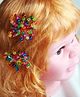 CHOKO Set Of 2 Crystal Butterfly Delight Hair Clips - Multi Colour