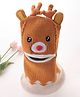 Babyhug Monkey Cap Reindeer Print - Brown