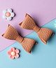 Knotty Ribbons Set Of 2 Petite Faux Leather Mini Bow Hair Clip -  Antique Pink