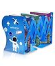FunBlast Space Themed Expandable Book Organizer Bookend Book Stand - Blue