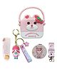 FunBlast Bunny Sling Bag with Key Ring Comb and Mirror  Pink