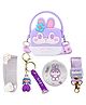 FunBlast Bunny Sling Bag with Key Ring, Comb and Mirror  Purple