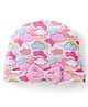 Babyhug 100% Cotton Cap with Clouds Printed - Pink