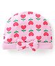 Babyhug 100% Cotton Cap with Heart Printed - Pink