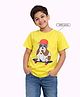 Zion Half Sleeves Skater Bog Printed Tee - Yellow