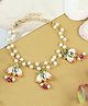 Asthetika Kundan Stone & Pearl Bracelet - Pink