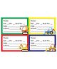 Zooplay India School Book Label Construction Vehicles Pack of 36- Multicolor