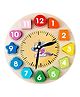 Metclap Monti Clock 12 Different Shapes Learning Color Shapes and Number Learning Activity - Multicolour