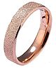 Yellow Chimes Rings for Women Dazzling Stardust Rose Gold Stainless Steel Band Ring for Girls & Women.