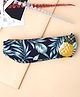 Yellow Chimes Head Bands for Girls Headbands for Women Fabric Leafy Printed Blue/Green Headband Hair Accessories for Women and Girls