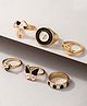 Yellow Chimes Knuckle Rings for Women Combo of 6 Pcs Stack Rings Gold Plated Midi Finger Ring Set for Women and Girls.