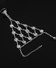 Yellow Chimes Vistelle Hand Chain For Women White Crystal Studded Silver Hand Chain Link Ring For Women and Girls
