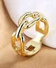 Yellow Chimes Rings for Women & Girls Ring for Girls | Gold Tone Chain Designed Finger Ring for Women | Birthday Gift For girls & women Anniversary Gift for Wife