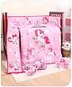 Babyhug 100% Cotton Digital Printed Crib Bedding Set Unicorn Theme - Pink