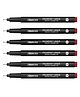 Aristo 0.4 mm Pigment Liner Waterproof, Quick Drying Pack of 6 - Black