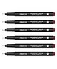 Aristo 0.5 mm Waterproof Quick-Drying Pigment Liner Pack of 6 - Black