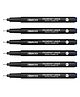 Aristo 0.7 mm Waterproof Quick-Drying Pigment Liner Pack of 6 - Black