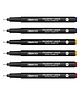 Aristo 0.3 0.5 & 0.7 mm Pigment Liner 2 pc Each Waterproof Quick Drying Pack of 6 - Black