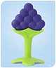 Babyhug Grapes Shape Silicone Teether - Purple| Sooth Teething Gums| 100% Food Grade | Easy to Clean| Easy to Grasp| Soft Silicone| Baby Safe| BPA Free| Textured Teether for Sensory Simulation