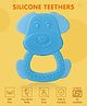 Dog Shape Silicone Teether - Sky Blue
