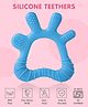 Palm Shape Silicone Teether - Sky Blue( Color May Vary)