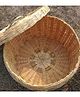 Vanchai Round Bamboo Laundry Basket - Brown