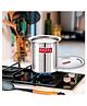 HAZEL Steel Milk Pot with Lid Stainless  Steel Milk Boiler Container Milk Boiling Vessel Gunj for Kitchen Silver - 1050 ml