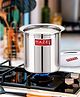HAZEL Steel Milk Pot with Lid Stainless Steel Milk Boiler Container Milk Boiling Vessel Gunj for Kitchen Silver - 1500 ml