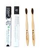 Almitra Sustainables Bamboo Toothbrush  Charcoal (Pack of 2)